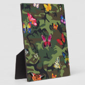 Schmetterlingsmarouflage Fotoplatte (Seite)