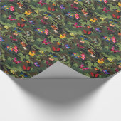 Schmetterlingsmarouflage Geschenkpapier (Ecke)