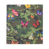 Schmetterlingsmarouflage Notizblock (Vorderseite)
