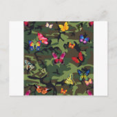 Schmetterlingsmarouflage Postkarte (Vorderseite)
