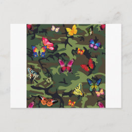 Schmetterlingsmarouflage Postkarte