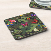 Schmetterlingsmarouflage Untersetzer (Linke Seite)