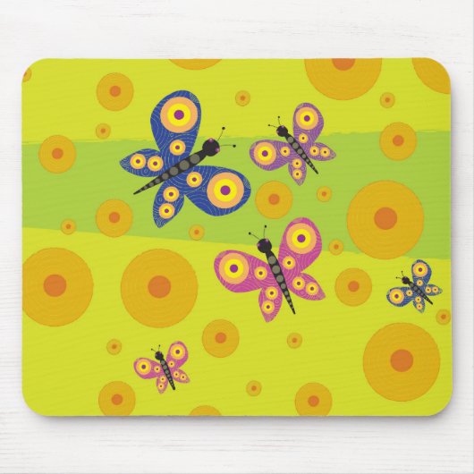 SchmetterlingsMausunterlage Mousepad (Vorne)