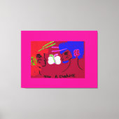 Schmetterlingsmenschen Leinwanddruck (Vorderseite)