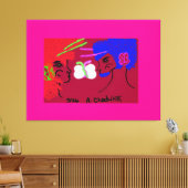 Schmetterlingsmenschen Leinwanddruck (Insitu (Wohnzimmer))