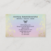 *~* Schmetterlingsmotiv Magie Boho Regenbogenpaste Visitenkarte (Rückseite)