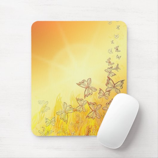 Schmetterlingsmousepad Mousepad (Mit Mouse)