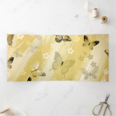 Schmetterlingsmuster 10 dreifach gefaltete urlaubskarte (Innenseite)