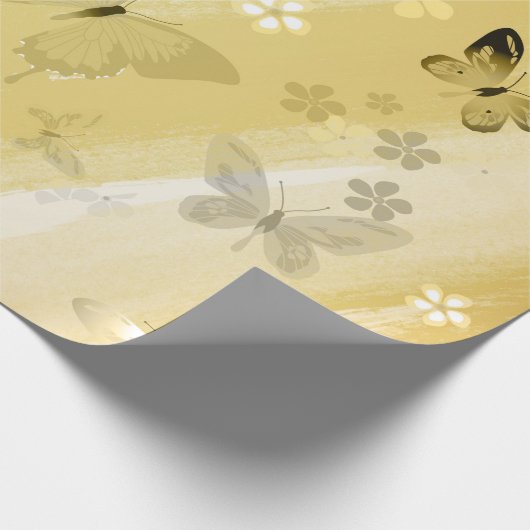 Schmetterlingsmuster 10 geschenkpapier (Ecke)