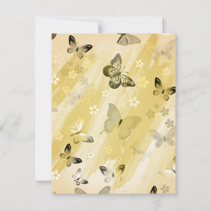 Schmetterlingsmuster 10 mitteilungskarte