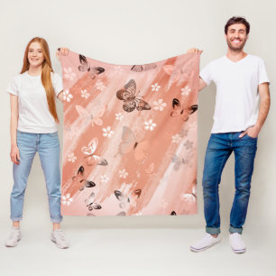 Schmetterlingsmuster 11 fleecedecke