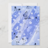 Schmetterlingsmuster 13 dankeskarte (Rückseite)