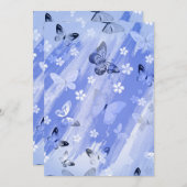 Schmetterlingsmuster 13 dankeskarte (Vorne/Hinten)