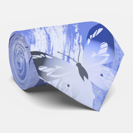 Schmetterlingsmuster 13 krawatte (Gerollt)