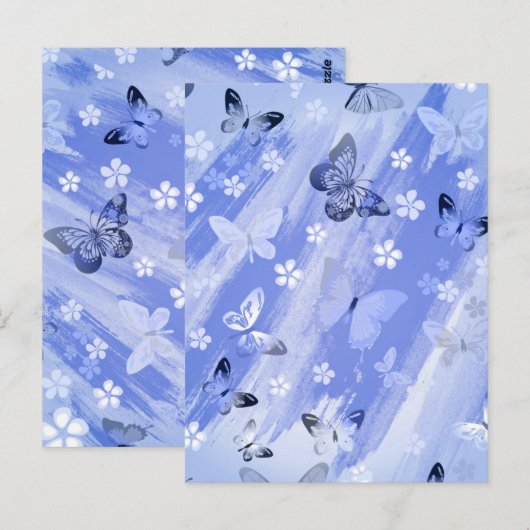 Schmetterlingsmuster 13 postkarte (Vorne/Hinten)