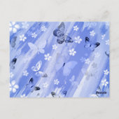 Schmetterlingsmuster 13 postkarte (Rückseite)