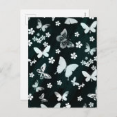 Schmetterlingsmuster 14 feiertagspostkarte (Vorne/Hinten)