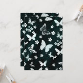 Schmetterlingsmuster 14 karte (Vorderseite/Rückseite Beispiel)