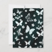 Schmetterlingsmuster 14 mitteilungskarte (Rückseite)