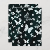 Schmetterlingsmuster 14 mitteilungskarte (Vorne/Hinten)