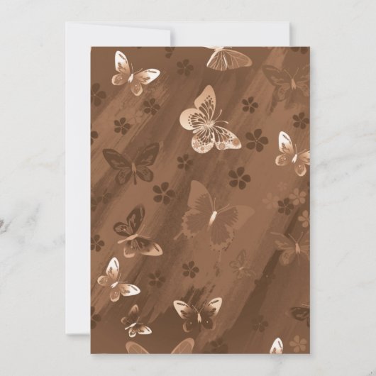 Schmetterlingsmuster 15 dankeskarte (Vorderseite)