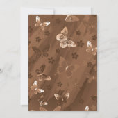 Schmetterlingsmuster 15 dankeskarte (Rückseite)