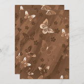 Schmetterlingsmuster 15 dankeskarte (Vorne/Hinten)