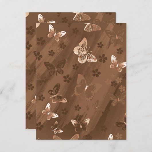 Schmetterlingsmuster 15 mitteilungskarte (Vorne/Hinten)