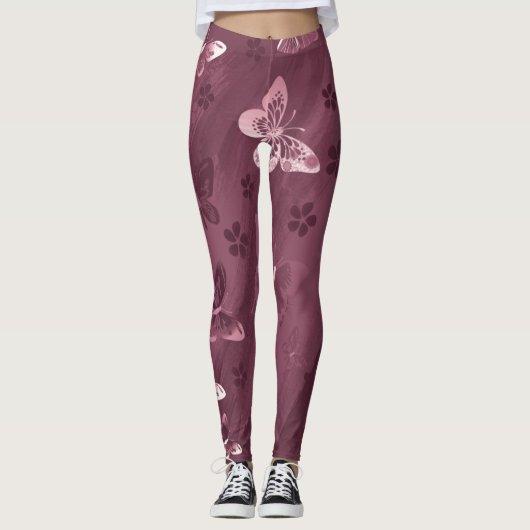 Schmetterlingsmuster 16 leggings (Vorderseite)