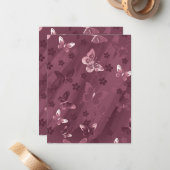 Schmetterlingsmuster 16 mitteilungskarte (Vorderseite/Rückseite Beispiel)