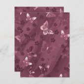 Schmetterlingsmuster 16 postkarte (Vorne/Hinten)