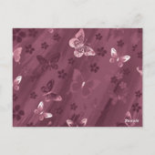 Schmetterlingsmuster 16 postkarte (Rückseite)