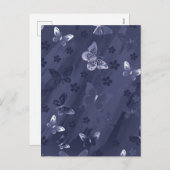 Schmetterlingsmuster 17 feiertagspostkarte (Vorne/Hinten)