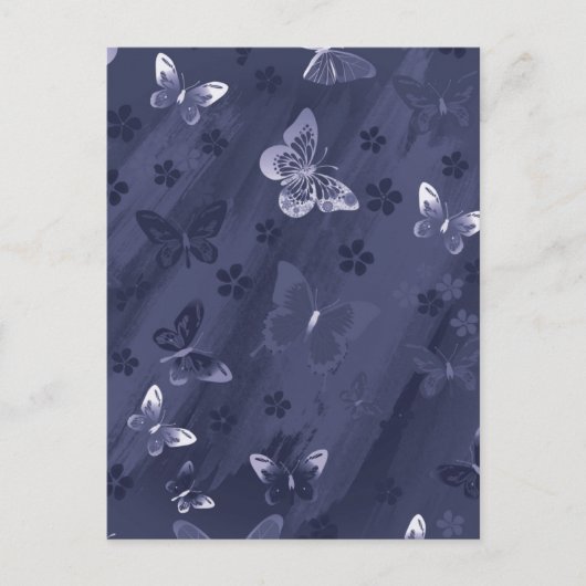 Schmetterlingsmuster 17 feiertagspostkarte (Vorderseite)