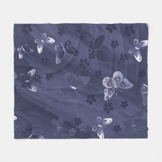 Schmetterlingsmuster 17 fleecedecke (Vorderseite (Horizontal))
