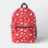 Schmetterlingsmuster 2 bedruckter rucksack (Vorderseite)