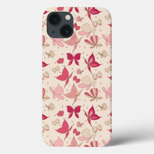 Schmetterlingsmuster 2 Case-Mate iPhone hülle (Rückseite)