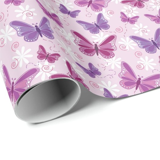 Schmetterlingsmuster 2 geschenkpapier (Rolleneckpunkt)