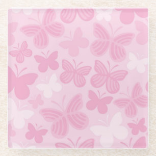 Schmetterlingsmuster 2 glasuntersetzer