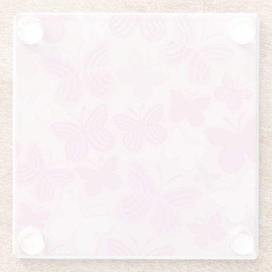 Schmetterlingsmuster 2 glasuntersetzer (Rückseite)