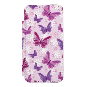 Schmetterlingsmuster 2 incipio watson™ iPhone 5 geldbörsen hülle