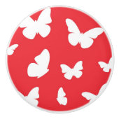 Schmetterlingsmuster 2 keramikknauf (Vorderseite)