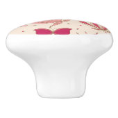 Schmetterlingsmuster 2 keramikknauf (Seitenansicht)