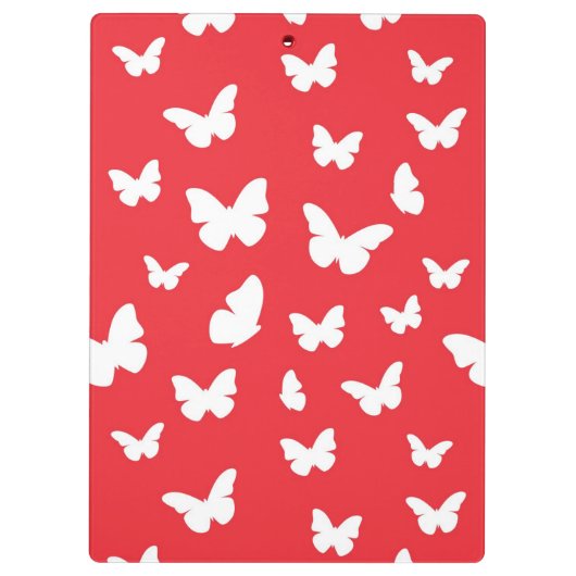 Schmetterlingsmuster 2 klemmbrett (Rückseite)
