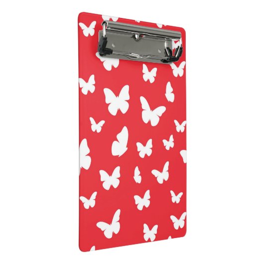 Schmetterlingsmuster 2 mini klemmbrett (Schrägansicht)