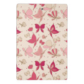 Schmetterlingsmuster 2 mini klemmbrett (Rückseite)