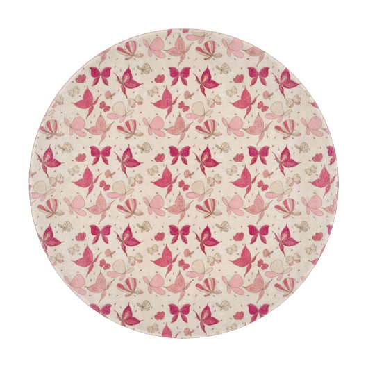 Schmetterlingsmuster 2 schneidebrett (Vorderseite)