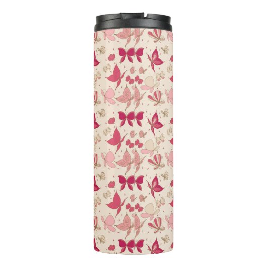 Schmetterlingsmuster 2 thermosbecher (Rückseite)