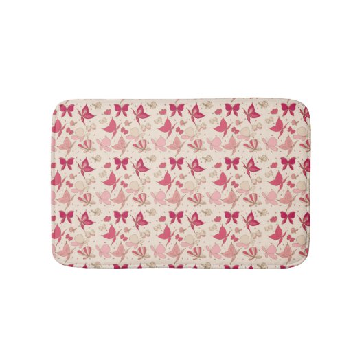 Schmetterlingsmuster 3 badematte (Vorderseite)