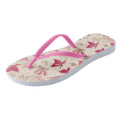 Schmetterlingsmuster 3 badesandalen (Schrägansicht)